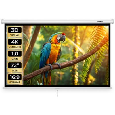 Tectake Écran De Projection 72" Format 16:9 Compatible 4k - vue 2