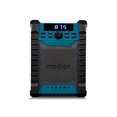 MEDION E65895 Radio de Chantier avec Batterie boîtier Robuste poignée de Transport Bluetooth Protection Contre Les éclaboussures IP54 Radio FM AUX - vue 2
