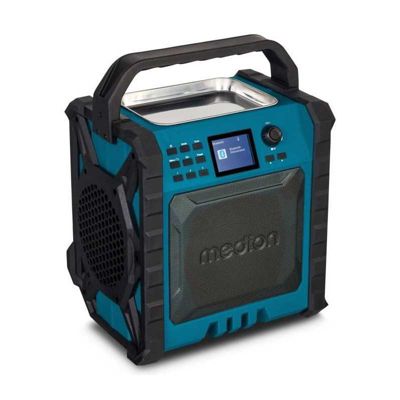 MEDION P66896 Radio de Chantier Dab Plus Dab+/UKW Batterie intégrée écran Couleur Bluetooth Fonction powerbank IP54 Robuste Deux radiateurs passifs - vue 8