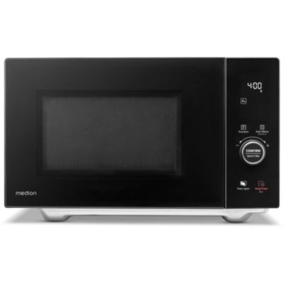 MEDION Micro ondes avec gril et air chaud 25 gril supérieur & gril inférieur fonction air chaud 11 programmes 10 niveaux de puissance inox MD12041 - vue 6