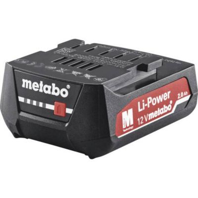 Batterie Metabo 625406000 12 V 2,0 Ah Li-Ion pour outils électroportatifs