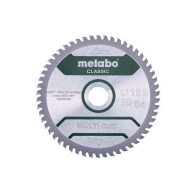 Metabo Lame de scie circ. Classic " Cut" HWCT 190x30 54 FZTZ 5 degrés - vue 5