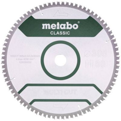 Lame de scie circulaire METABO Classic Cut 305x30 Z80 FZTZ 5° - vue 2