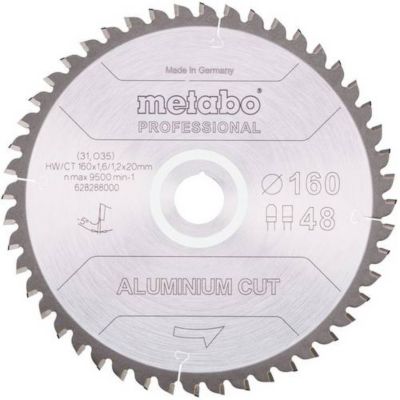 Metabo Lame de scie aluminium cut professional 160x1 6 1 2x20 Z48 FZ TZ 5°neg 628288000 - vue 2