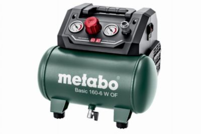Metabo BASIC 160-6 W OF compresseur filaire 6 L, 8 bar, sans huile, portable - 601501000