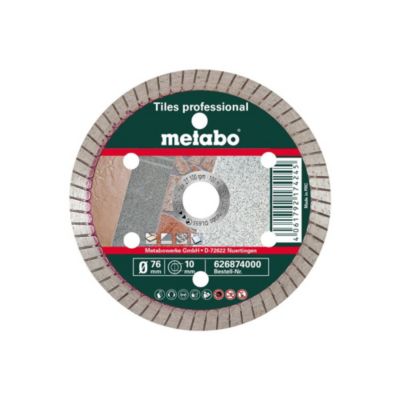 Metabo Meule de tronçonnage diamantée 76x10 0mm « tp » Carrelage « professional » 626874000 - vue 2