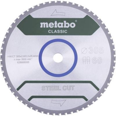 Lame de scie circulaire METABO classic 305x2.6x25.4 mm 60 dents FZFAFZFA - vue 2