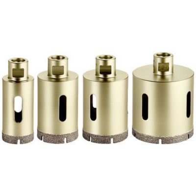 Set 4 couronnes diamantées Dry M14 35405068 mm pour meuleuse angulaire