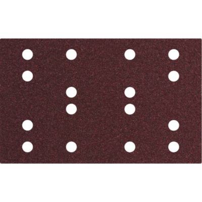 Bandes abrasives auto agrippantes 80 x 133 mm P120 16 trous pack de 10 - vue 2