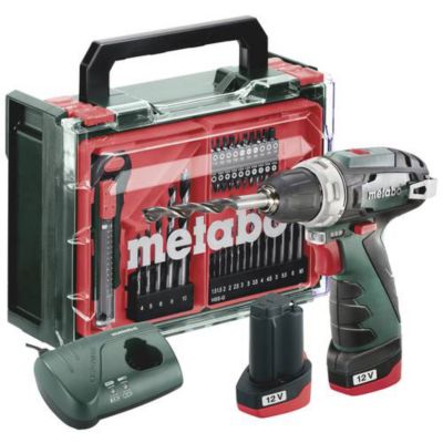 Perceuse visseuse Metabo PowerMaxx BS Basic Set 12 V 2 Ah 2 batteries incluses - vue 4