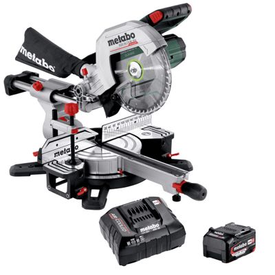 Scie à onglets 18V 216 KGS 18 LTX BL 254 1x4.0Ah + Chargeur METABO 614254920