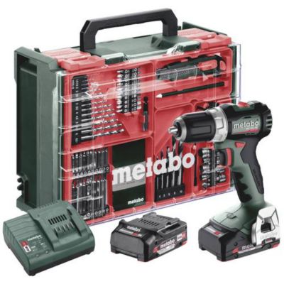 Perceuse visseuse sans fil Metabo BS 18 BL Set 613155710 18 V 2 Ah Li Ion + 2 batteries brushless + mallette + cha - vue 3