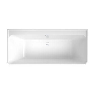 Baignoire droite 180 X 80 VILLEROY ET BOCH Collaro acrylique trop plein chrome