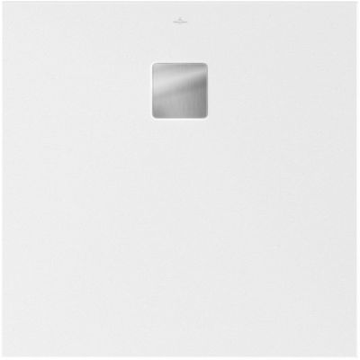 Receveur de douche 80 x 80 cm en acrylique, blanc mat, Villeroy & Boch Exklusive