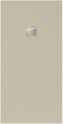 Receveur de douche 90 x 180 cm en acrylique, crème texturé, Villeroy & Boch Exklusive