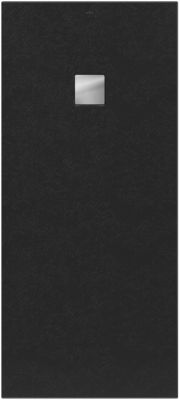 Receveur de douche 90 x 180 cm en acrylique, anthracite texturé, Villeroy & Boch Exklusive