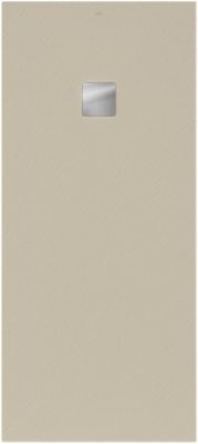 Receveur de douche 80 x 180 cm en acrylique, crème texturé, Villeroy & Boch Exklusive