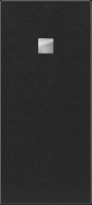 Receveur de douche 80 x 180 cm en acrylique, anthracite texturé, Villeroy & Boch Exklusive