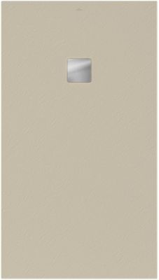 Receveur de douche 90 x 160 cm en acrylique, crème texturé, Villeroy & Boch Exklusive