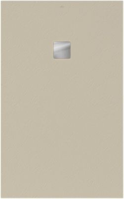 Receveur de douche 100 x 160 cm en acrylique, crème texturé, Villeroy & Boch Exklusive