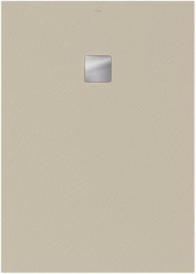 Receveur de douche 100 x 140 cm en acrylique, crème texturé, Villeroy & Boch Exklusive