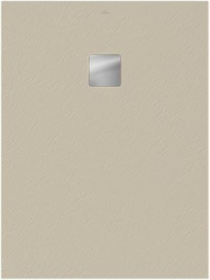 Receveur de douche 90 x 120 cm en acrylique, crème texturé, Villeroy & Boch Exklusive