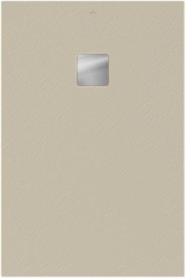 Receveur de douche 80 x 120 cm en acrylique, crème texturé, Villeroy & Boch Exklusive