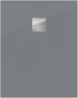 Receveur de douche 80 x 100 cm en acrylique, gris mat, Villeroy & Boch Exklusive