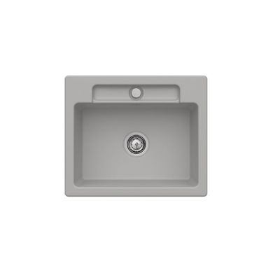 Evier 1 bac VILLEROY ET BOCH Siluet 60 Fossile CeramicPlus
