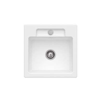 Evier 1 bac VILLEROY ET BOCH Siluet 50 Stone CeramicPlus avec vidage manuel