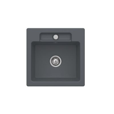 Evier 1 bac VILLEROY ET BOCH Siluet 50 CeramicPlus avec vidage manuel