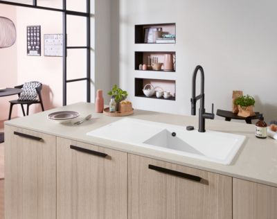 Évier en céramique 1 cuve à droite à encastrer Villeroy & Boch Subway Style blanc brillant - Villeroy Et Boch