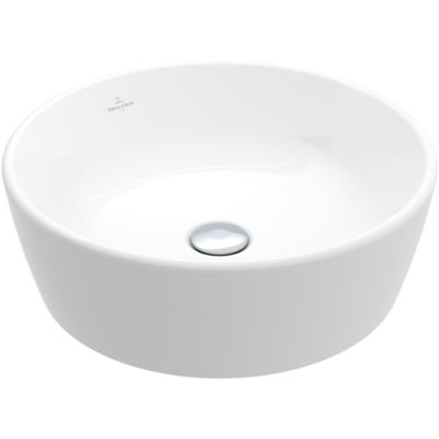 Vasque ronde à poser VILLEROY ET BOCH Architectura CeramicPlus 45 x 45 sans trop plein
