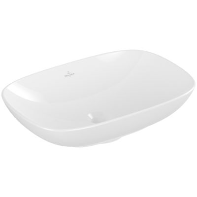 Vasque 56 x 38 rectangle à poser VILLEROY ET BOCH Loop & Friends non meulé sans trop plein