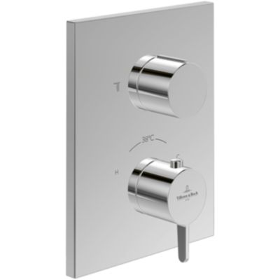 Mitigeur thermostatique encastré 2 voies VILLEROY ET BOCH Conum Chrome