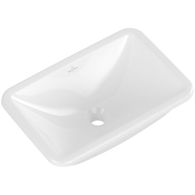 Vasque rectangle 675 x 45 à encastrer VILLEROY ET BOCH Loop & Friends TitanCeram sans trop plein