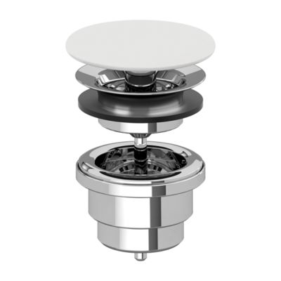 Bonde lavabo à écoulement libre CeramicPlus