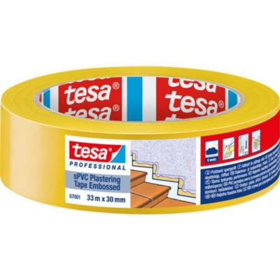 tesa SPVC EMBOSSED 67001 00000 00 Bande de protection PVC striée 30 mm x 33