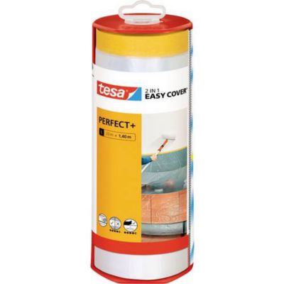 tesa Easy Cover Perfect+ 56571 00000 00 film de protection 33 x 1 40 avec distributeur rechargeable