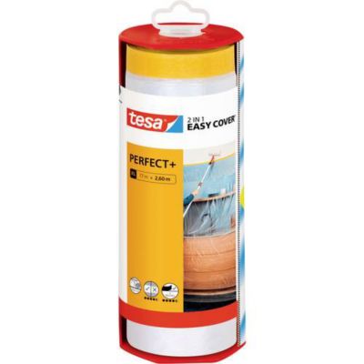 TESA Easycover dérouleur + bache et ruban de masquage 17m x 2.6m