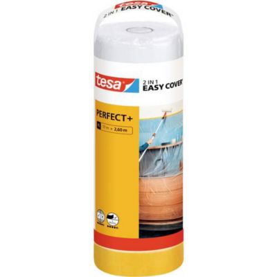 Recharge dérouleur bache et ruban masquage TESA Easycover 17x2.6m
