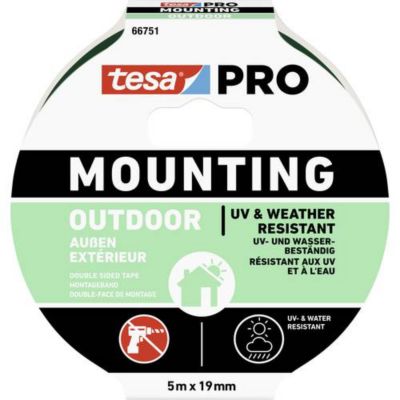 tesa PRO Mounting Outdoor 5 x 19 mm ruban de montage double face résistant aux intempéries