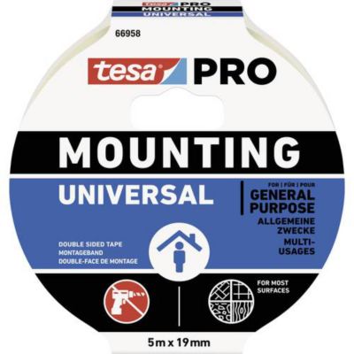 tesa PRO Universal 66958 00001 00 Ruban de montage double face 5 x 9 mm