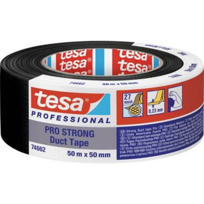 tesa Duct Tape Pro Strong 66462 00002 00 bande réparation 50 x 50 mm