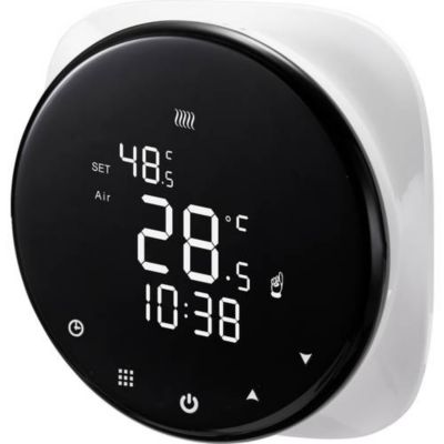 Thermostat d'ambiance encastré Sygonix SY 4707878 programmation hebdomadaire 7 jours écran tactile.