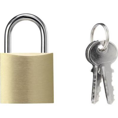 Sygonix SY 5044454 Cadenas 32 mm fermeture partiellement identique laiton avec serrure à clé - vue 2