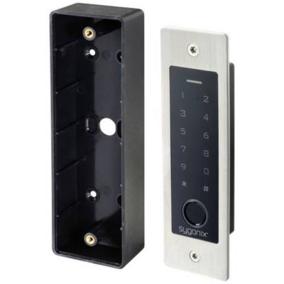 Système daccès par badge RFID/ biométrique Sygonix SY 5231014 encastré 12 VDC 18 VDC IP55 avec clavier éclairé - vue 2