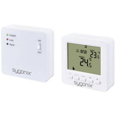 Thermostat sans fil Sygonix SY 5470190 montage apparent en saillie programme hebdomadaire 1 pc