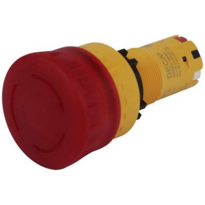 DECA CP2E LVE01Q4R bouton d'arrêt d'urgence rotatif 24 V DCAC IP66