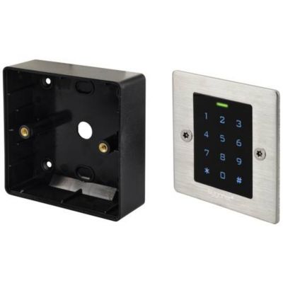 Sygonix SY 6121664 Clavier à code avec RFID encastré montage apparent en saillie 12 VDC 18 VDC IP66 avec clavier éclairé avec écran tactile - vue 2